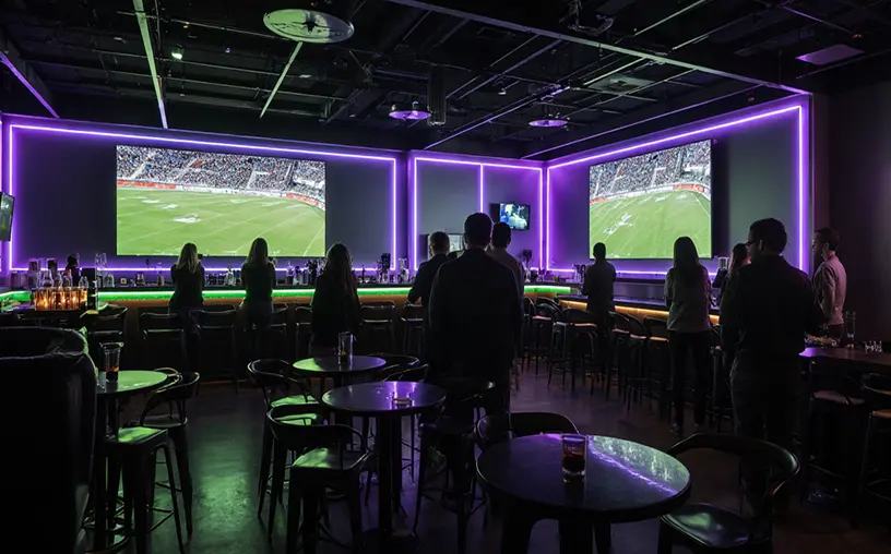 Sportbar atmosphere